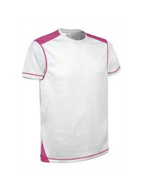 Pánske tričko (BRICKPLUS) > biela / ružová (magenta) > L