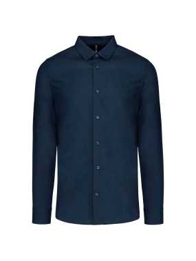 Pánska košeľa(KARIBAN MEN’S LONG SLEEVE POPLIN SHIRT) > modrá (navy) > L