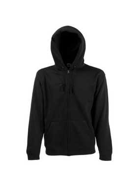 Pánska mikina (FRUIT OF THE LOOM Hooded Sweat Jacket ) > čierna > 2XL