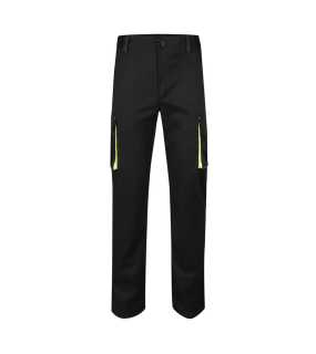 Pánske nohavice (VELILLA TWO-TONE STRETCH TROUSERS) > čierna / žltá (hi-vis) > 52