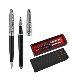 Súprava guľôčkového a plniaceho pera "PIERRE CARDIN" > čierna