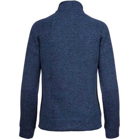 Dámska mikina (Kariban"LADIES' FULL ZIP HEATHER JACKET") > modrá (navy melange) > L