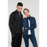 Dámska mikina (Kariban"LADIES' FULL ZIP HEATHER JACKET") > modrá (navy melange) > L
