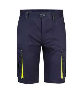 Pánske krátke nohavice (VELILLA TWO-TONE STRETCH SHORTS)>modrá (marine) / žltá (hi-vis)>44