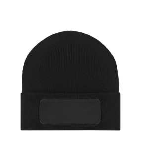 Zimná čiapka (MB Knitted Beanie with Patch) > čierna