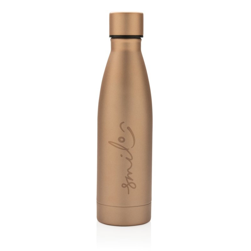 Celofarebná termo fľaša z RCS recyklovanej ocele 500ml > zlatá