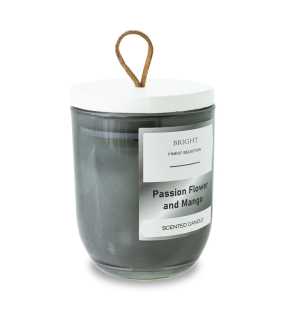 Vonná sviečka v skle > šedá