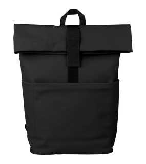 Rolovací ruksak na notebook z PU > čierna