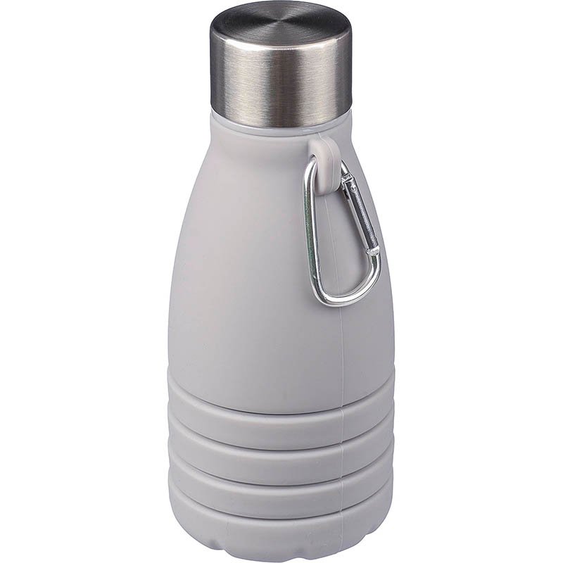 Skladacia silikónová fľaša 550 ml > zelená