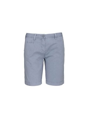 Dámske krátke nohavice(KARIBAN LADIES' WASHED EFFECT SHORTS)>modrá(washed smoky)>36