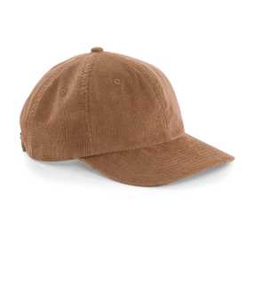 Unisex šiltovka (Beechfield Heritage Cord Cap) > hnedá (camel)