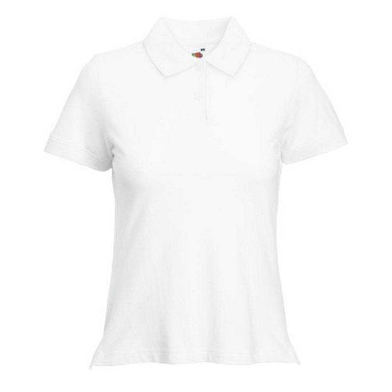 Dámska polokošeľa (FRUIT OF THE LOOM Lady-Fit Polo ) > biela > L