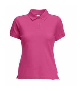Dámska polokošeľa (FRUIT OF THE LOOM Lady-Fit Polo ) > ružová (fuchsia) > XS