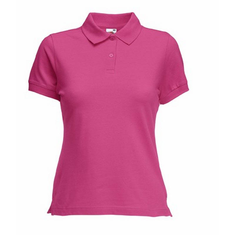 Dámska polokošeľa (FRUIT OF THE LOOM Lady-Fit Polo ) > ružová (fuchsia) > L