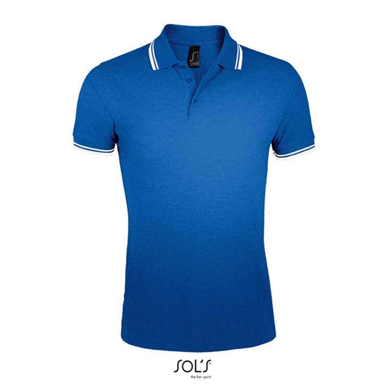 Pánska polokošeľa (SOLS MEN POLO SHIRT) > modrá (royal) / biela > 2XL