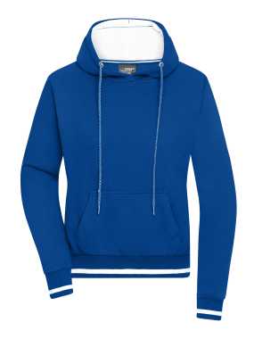 Dámska mikina(JN Ladies Club Hoody) > modrá (royal) / biela > M