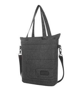 Nákupná taška (Halfar FRAME) > čierna / šedá (sprinkle)