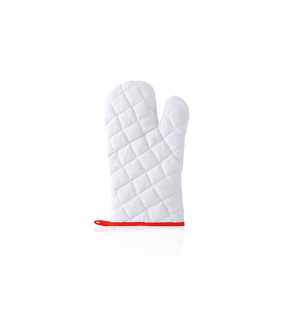 Kuchynská chňapka > biela / červená