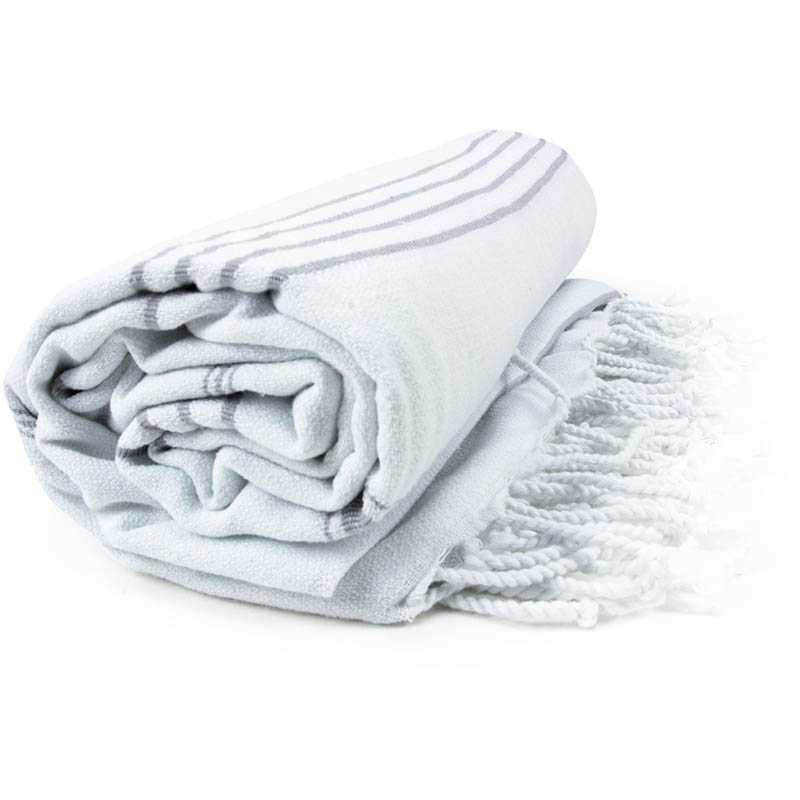 Osuška (THE ONE Hamam Sultan Towel) > biela / šedá > 100 x 180 cm
