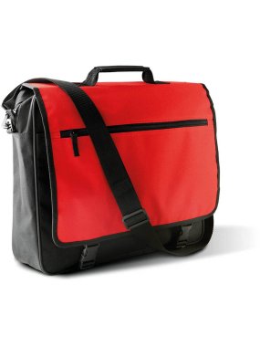 Taška na dokumenty (KIMOOD FLAP OVER DOCUMENT BAG) > čierna / červená