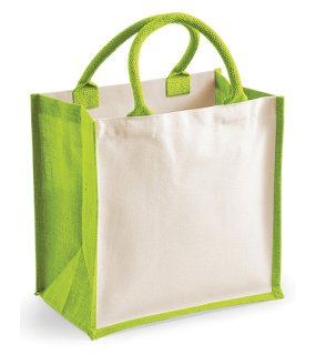 Nákupná taška (WM Printers Midi Jute Bag) > zelená (apple)