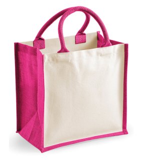Nákupná taška (WM Printers Midi Jute Bag) > ružová (fuchsia)