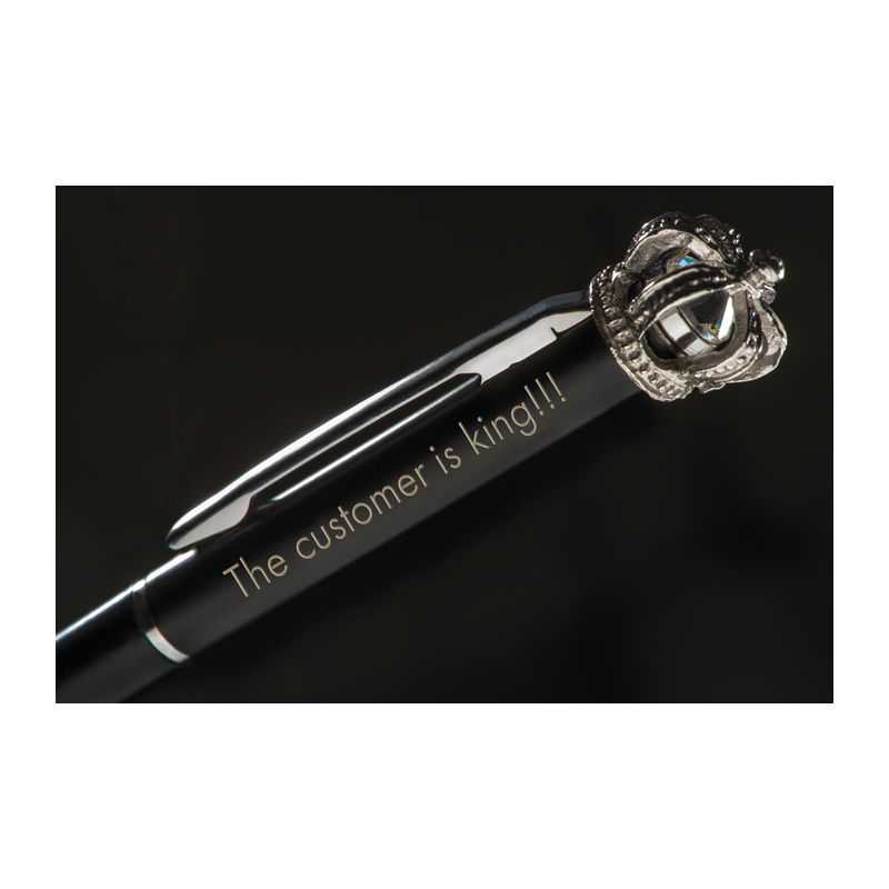 Kovové guľôčkové pero > čierna