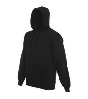 Pánska mikina (FRUIT OF THE LOOM Hooded Sweat ) > čierna > L