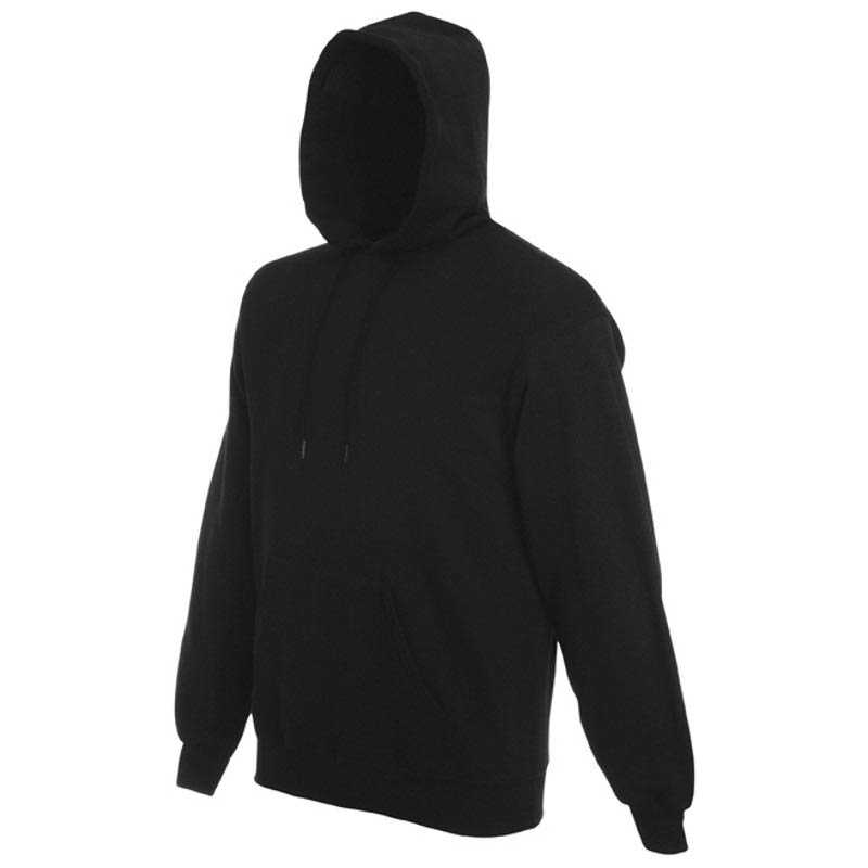 Pánska mikina (FRUIT OF THE LOOM Hooded Sweat ) > čierna > L