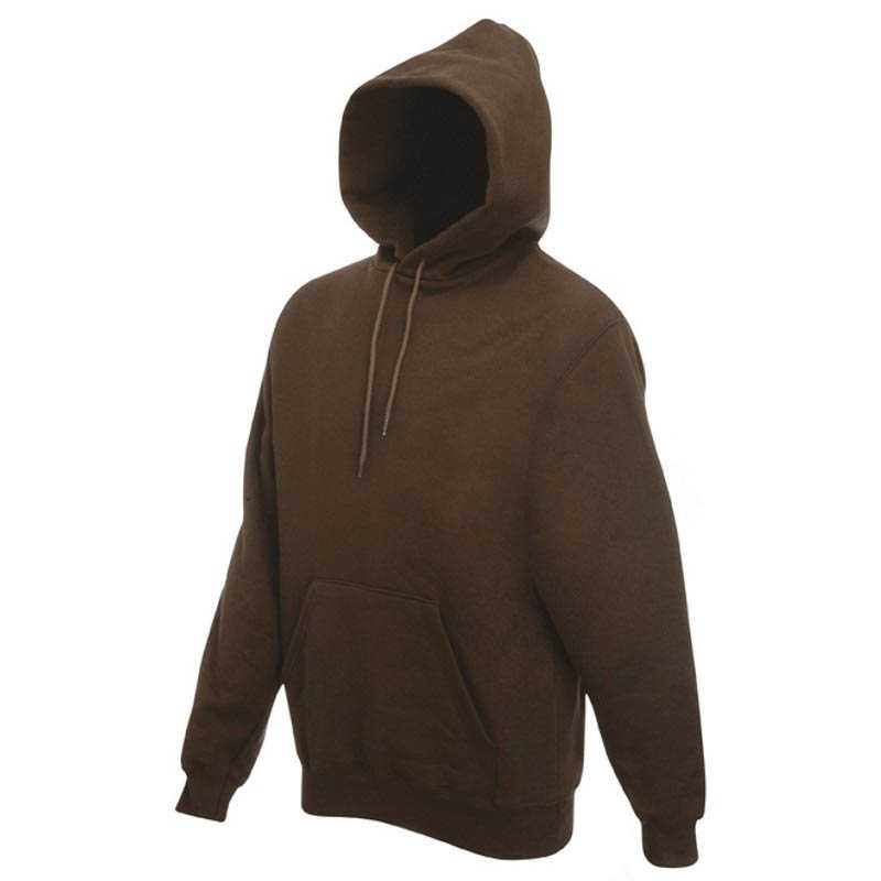 Pánska mikina (FRUIT OF THE LOOM Hooded Sweat ) > hnedá (chocolate) > S