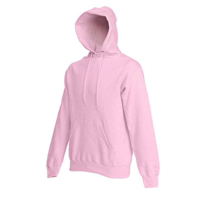Pánska mikina (FRUIT OF THE LOOM Hooded Sweat ) > ružová (light) > S