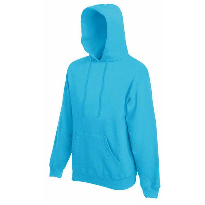 Pánska mikina (FRUIT OF THE LOOM Hooded Sweat ) > modrá (azur) > S