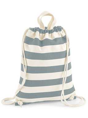 Vak so šnúrkami (WM Nautical Gymsac) > béžová (natural) / šedá