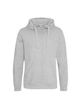Unisex mikina (Just Hoods GRADUATE HEAVYWEIGHT ZOODIE) > šedá (heather) > L