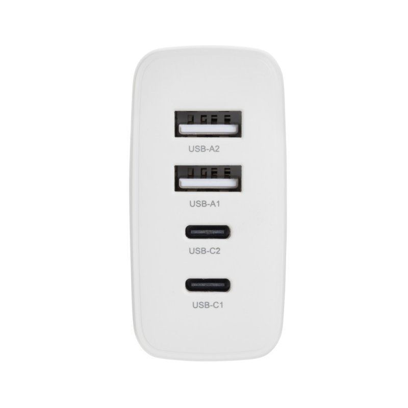 Cestovná nabíjačka TravelCharge Pro s USB C z RCS plastu > biela