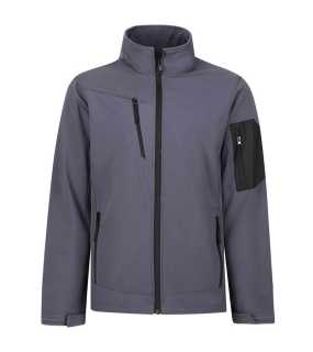 Pánska bunda (REGATTA ARCOLA - 3 LAYER MEMBRANE SOFTSHELL)>šedá (seal) / čierna>L