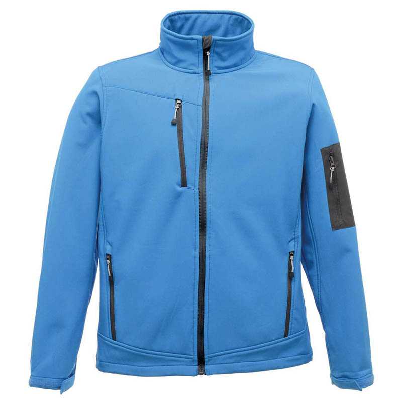 Pánska bunda (REGATTA ARCOLA - 3 LAYER MEMBRANE SOFTSHELL)>modrá (french) / šedá (seal)>M