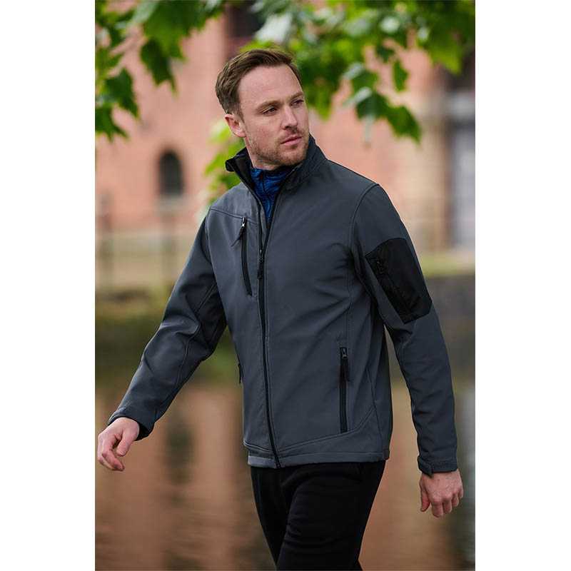 Pánska bunda (REGATTA ARCOLA - 3 LAYER MEMBRANE SOFTSHELL)>modrá (french) / šedá (seal)>M
