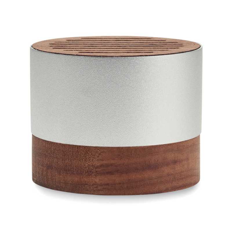 Reproduktor z recyklovaného hliníka > drevo