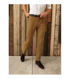 Pánske nohavice (Premier MEN'S PERFORMANCE CHINO JEANS) > hnedá (camel) > 3XL