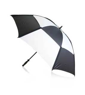Vetruodolný golfový dáždnik > čierna / biela