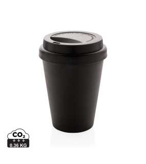 Opakovane použiteľný hrnček s dvojitou stenou 300 ml > čierna