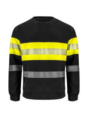 Pánska mikina (PROJOB SWEATSHIRT - EN ISO 20471 CL. 1 ) > žltá / čierna > L