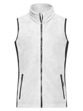 Dámska pracovná vesta(JN Ladies Workwear Fleece Vest) > biela / šedá (carbon) > M