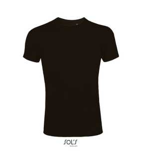 Pánske tričko (MENS ROUND COLLAR CLOSE FITTING T-SHIRT) > čierna (deep) > L