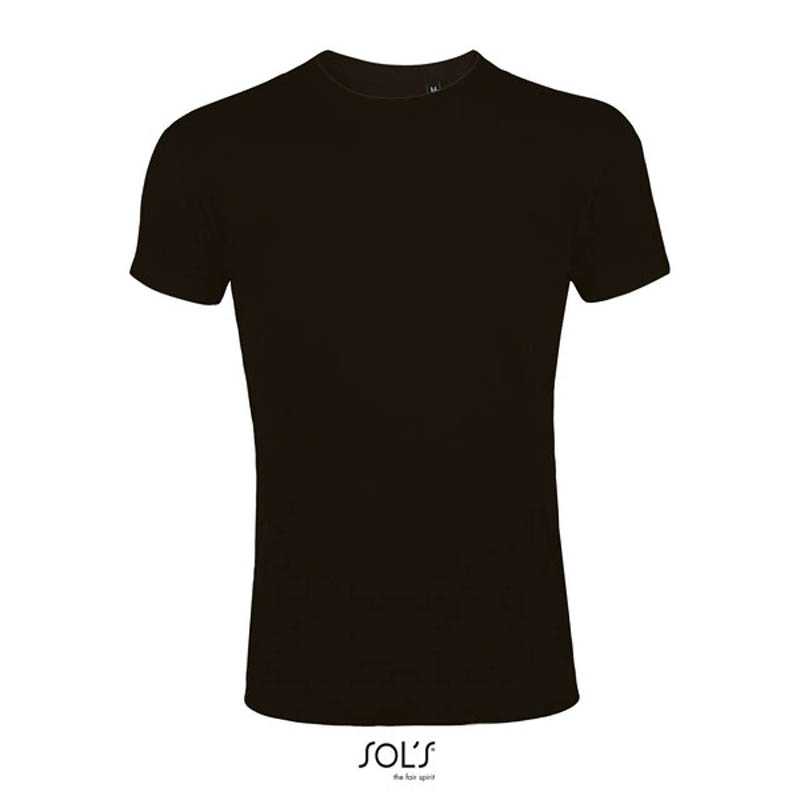 Pánske tričko (MENS ROUND COLLAR CLOSE FITTING T-SHIRT) > čierna (deep) > L