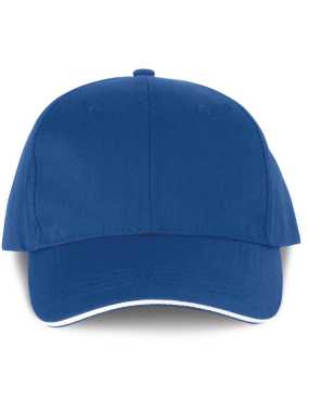 6 panelová šiltovka(DTW 6 PANELS CAP WITH SANDWICH PEAK)>modrá(royal)/biela
