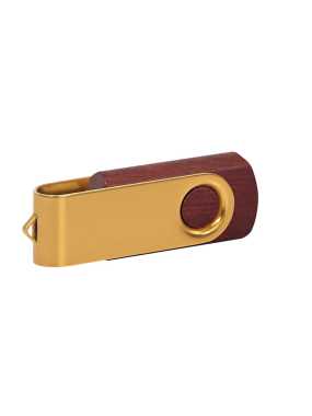 USB flash pamäť 2.0 > červená (mahogany) / zlatá > 2GB