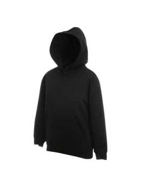 Detská mikina (FRUIT OF THE LOOM Kids Hooded Sweat ) > čierna > 5/6