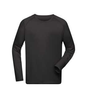 Pánske tričko (JN Mens Sports Shirt Long-Sleeved) > čierna > L